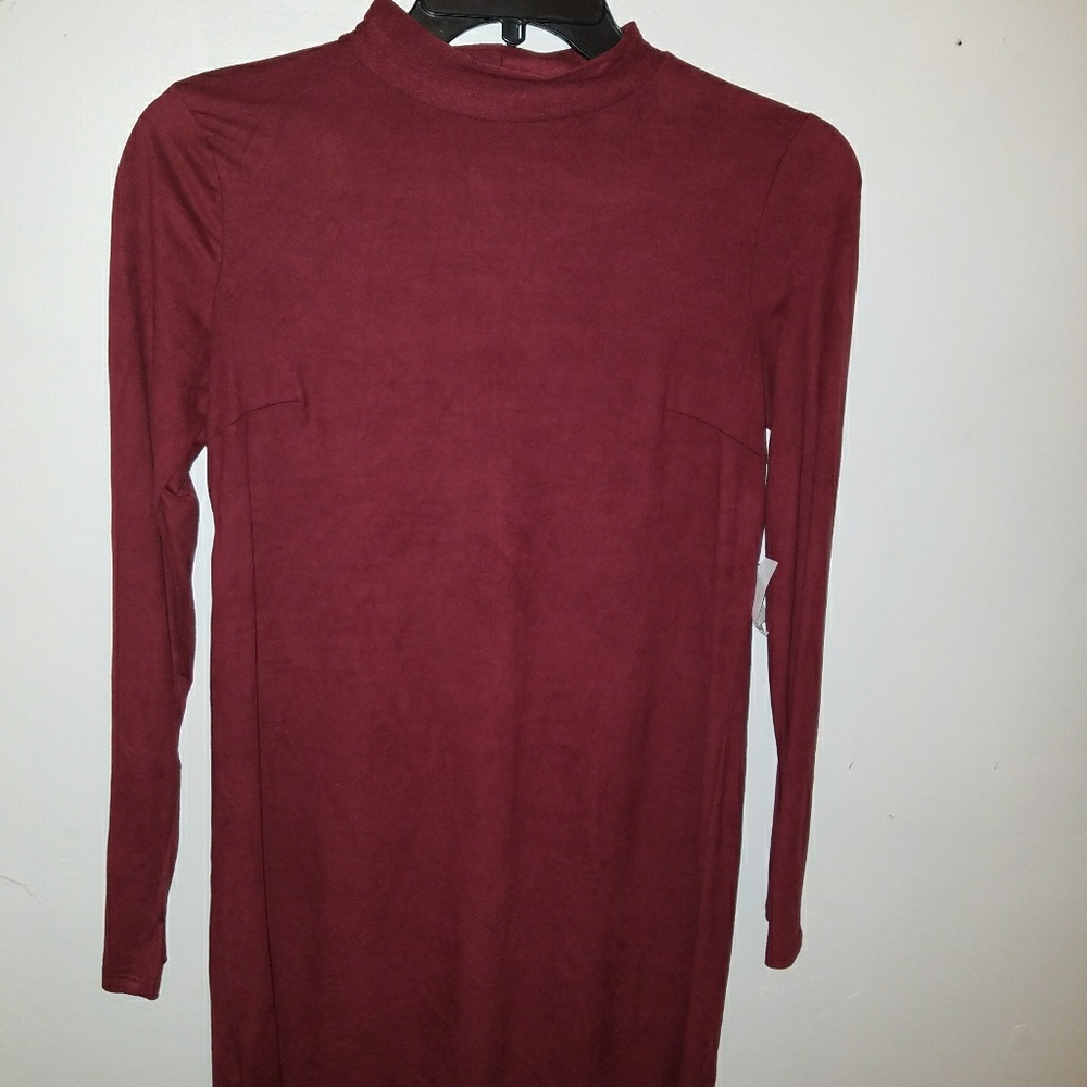 Charlotte Russe Burgundy Shift Dress