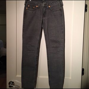 True Religion Gray Skinny Jeans