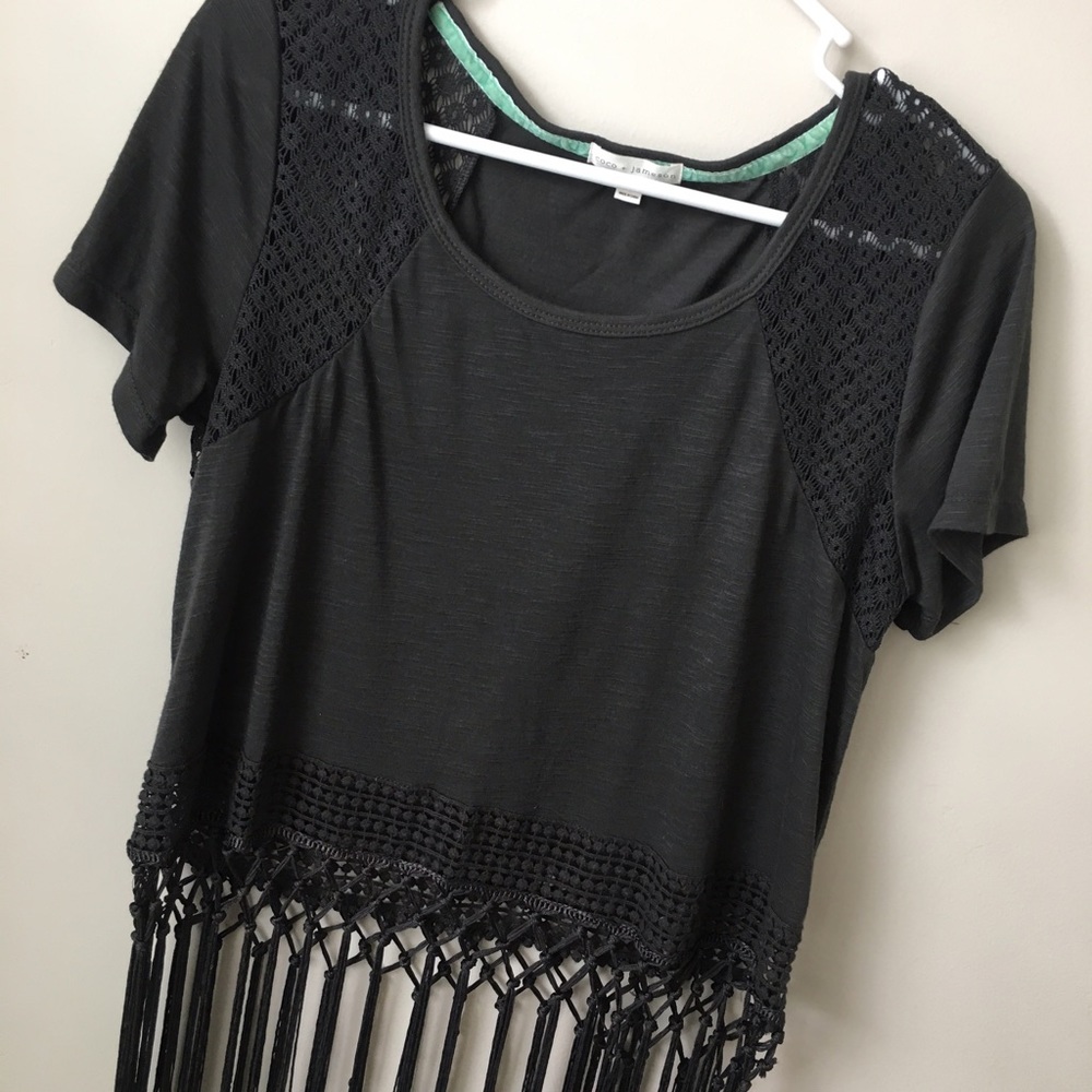 Coco+Jaimeson fringe top (Buckle)