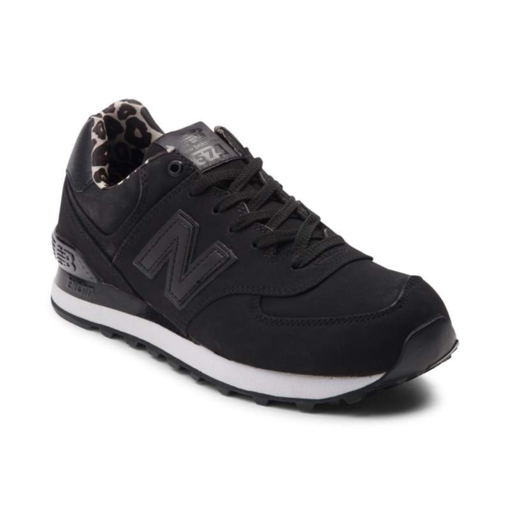 New Balance 574 Black Leopard
