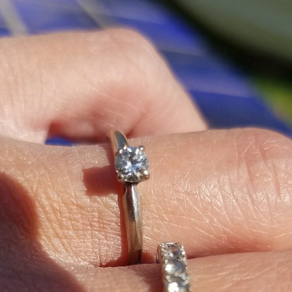 14k diamond ring