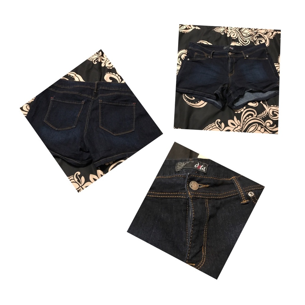 🌻 Dots Denim Jean Shorts - Picture 3 of 4