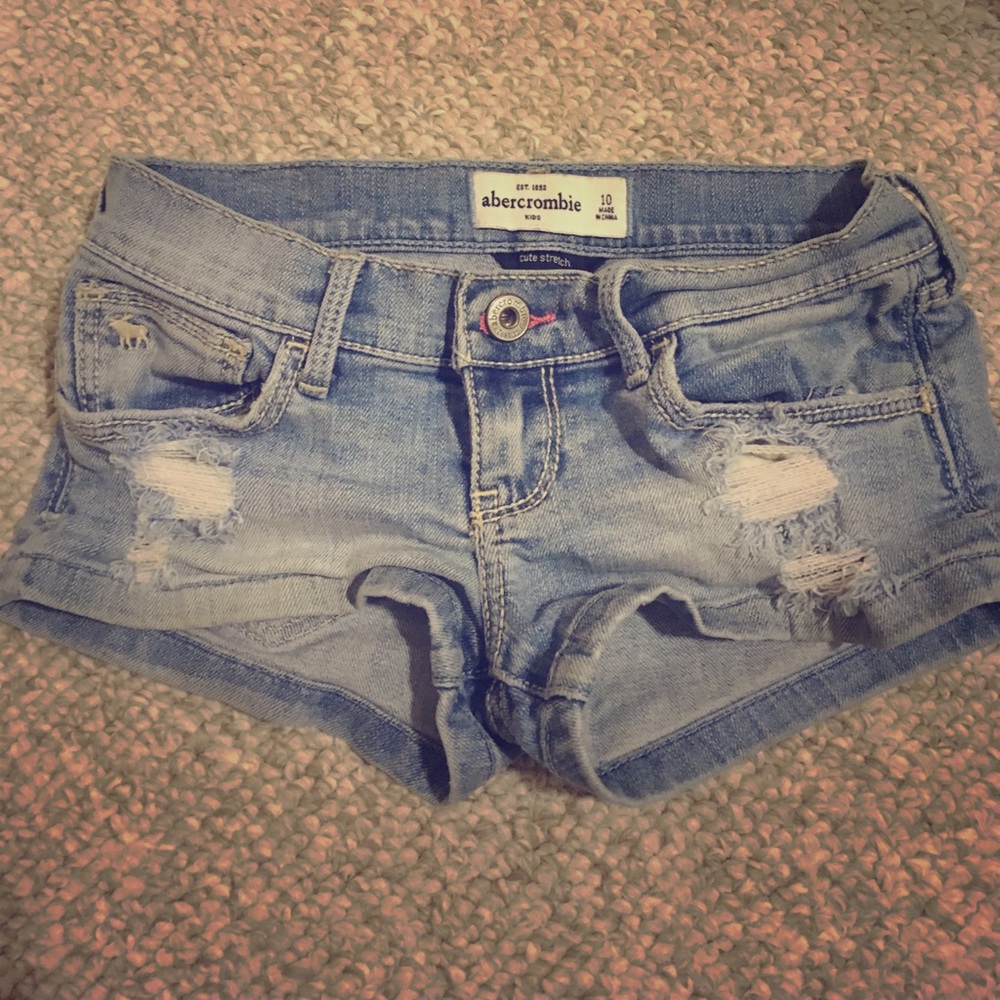 Abercrombie girl jean shorts