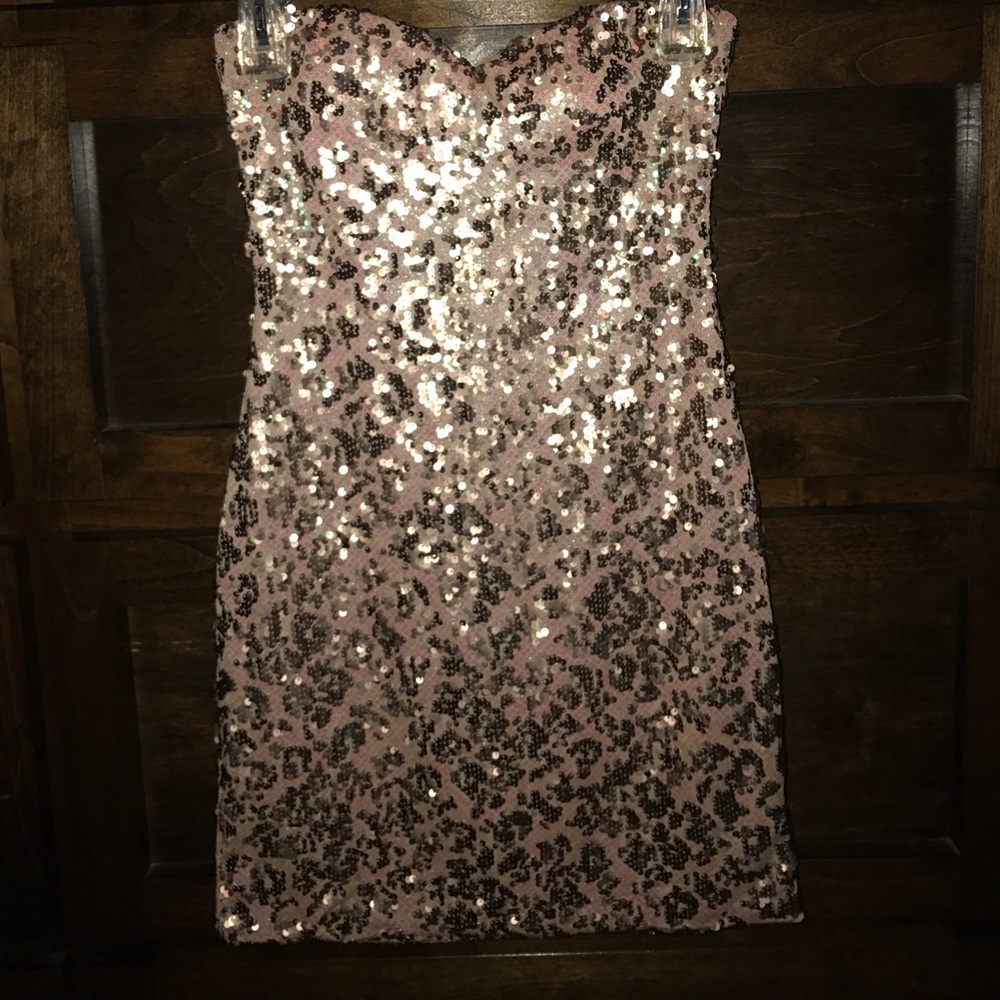 Strapless cocktail dress