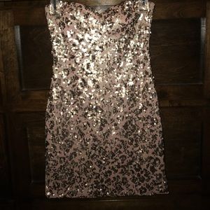 Strapless cocktail dress