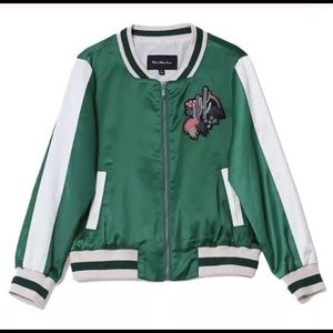 Green Varsity Bomber Jacket