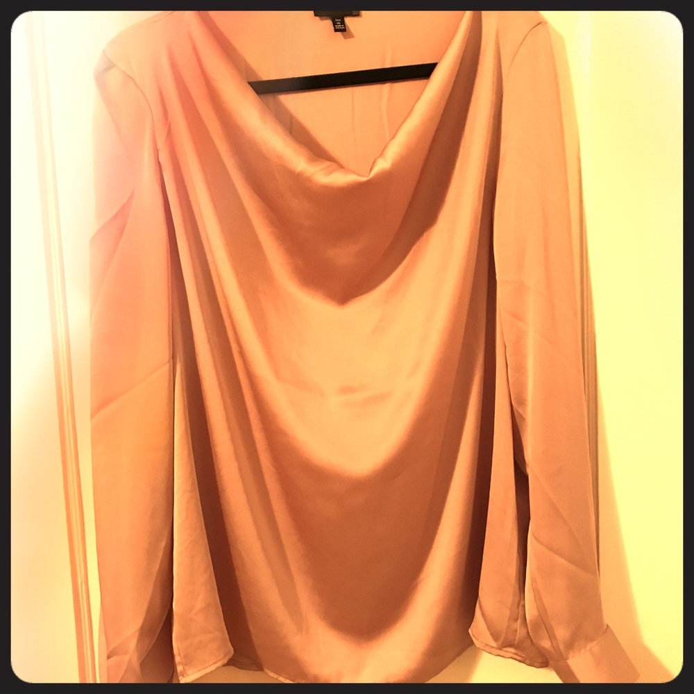 NWOT silky pink Limited blouse, XL