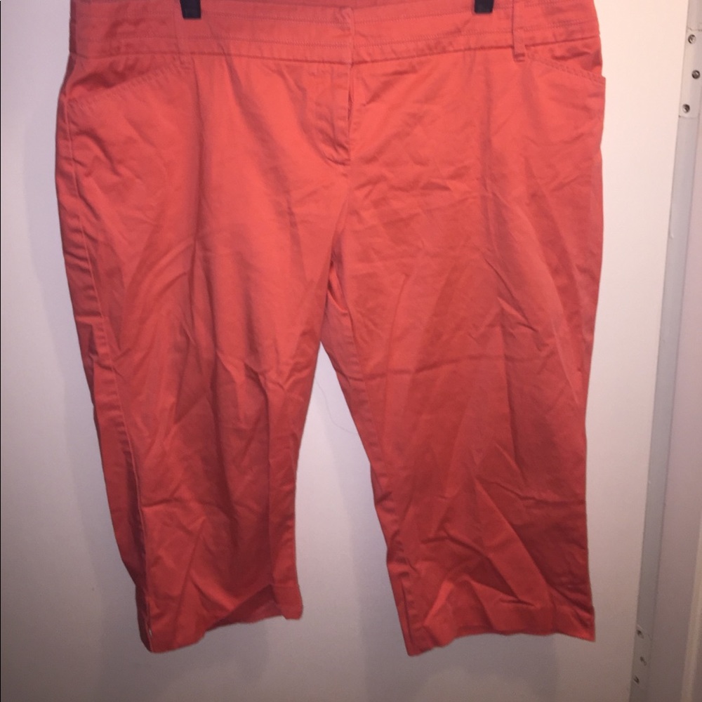 Coral Capri Pants