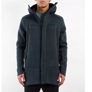 Men's Nike Tech Fleece Parka Seaweed/Heather/Black