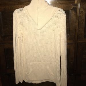 Cream, cowlneck sweater
