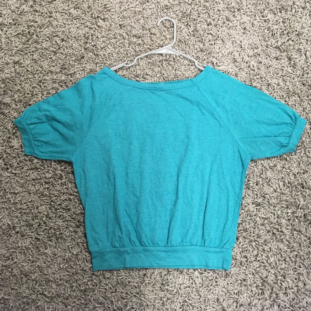 Blue short sleeved shirt