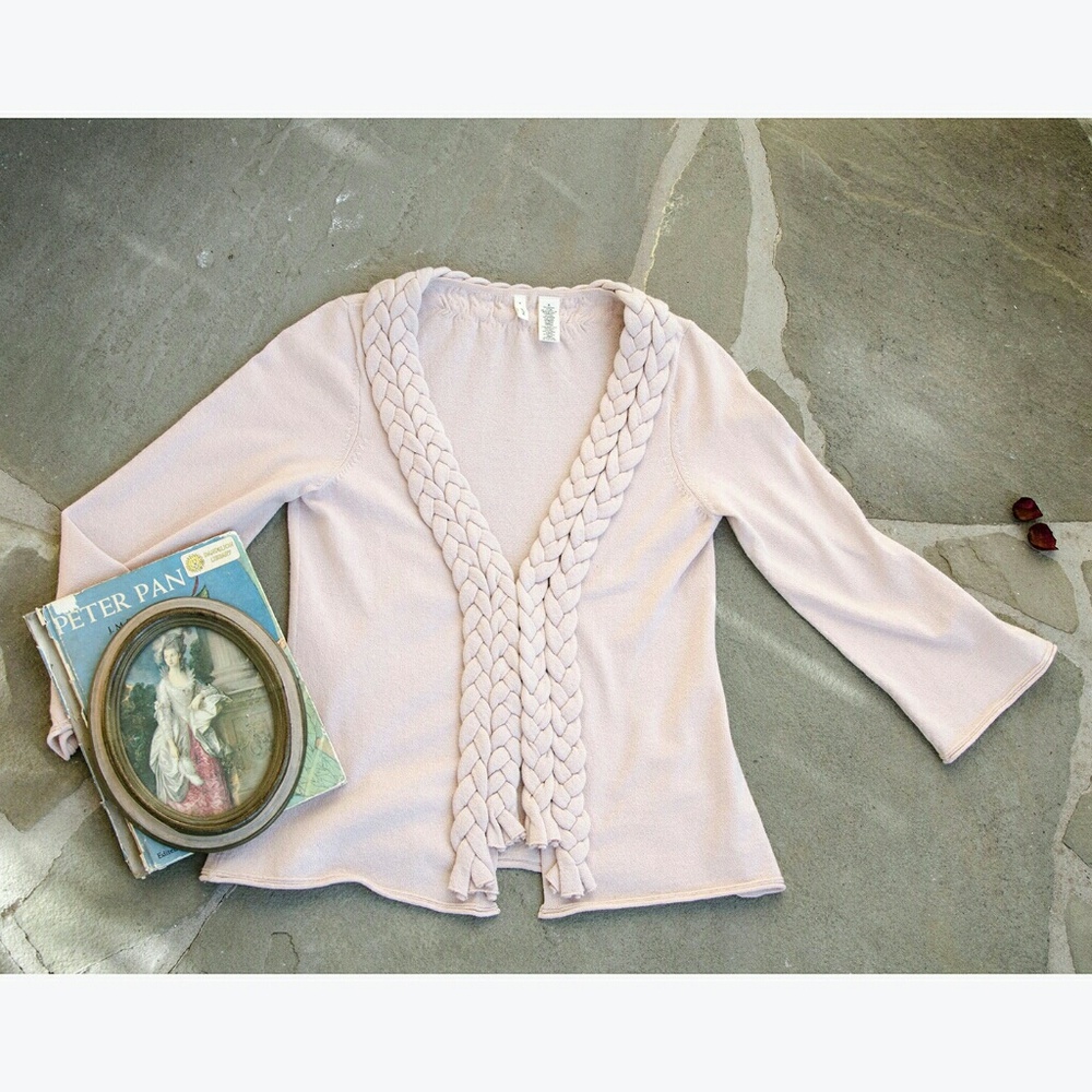 MOTH . ANTHROPOLOGIE . Braided sweater . M