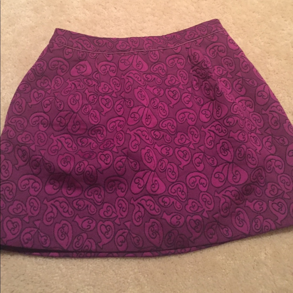 Anthropologie purple skirt