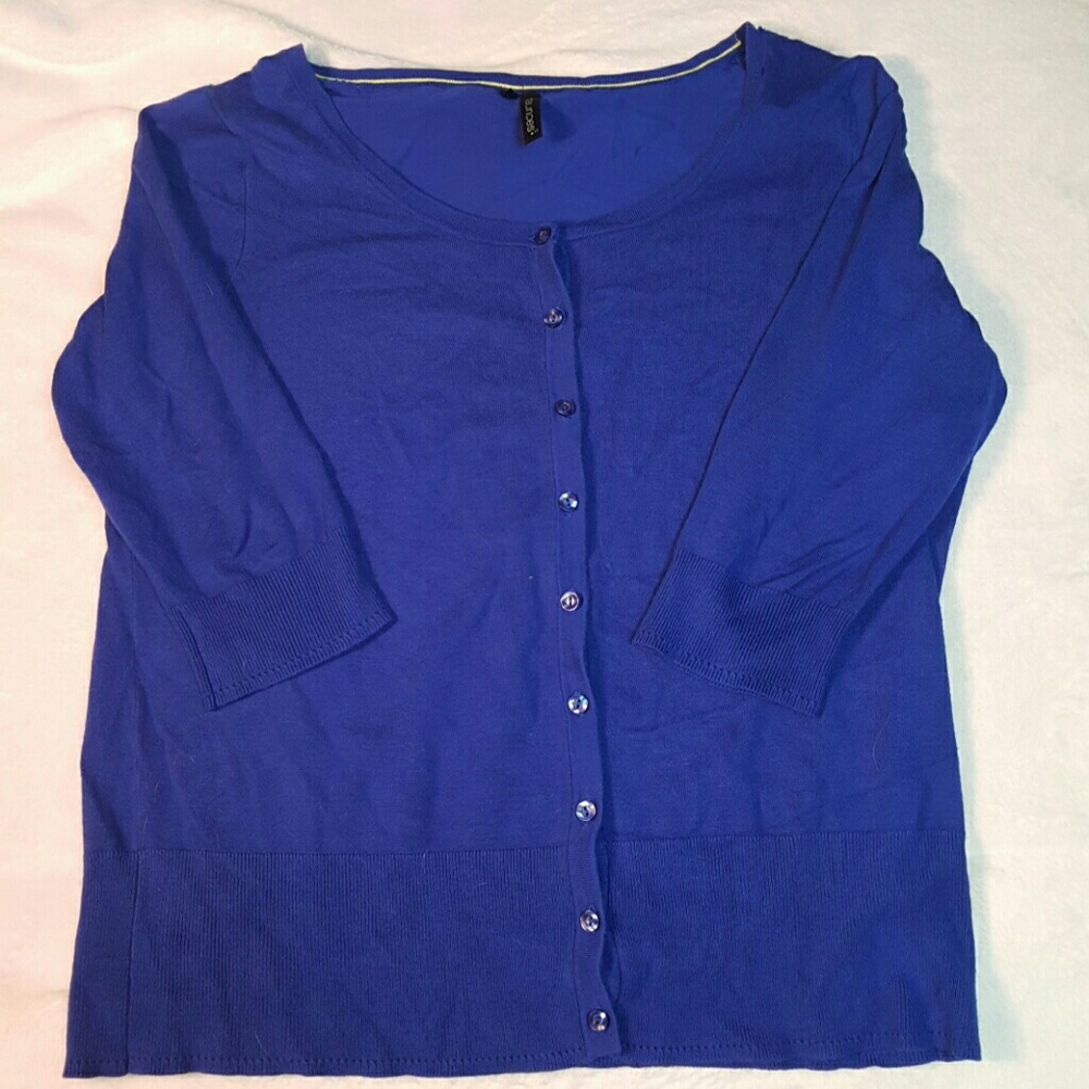 Blue cardigan