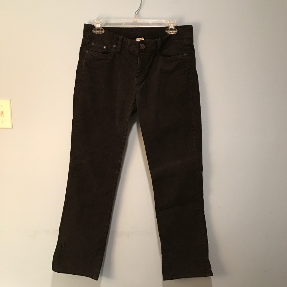 J.Crew Favorite Fit Black Corduroy Pants - 29S