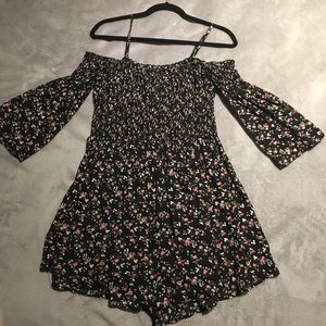 Fashion young cute summer flowy romper