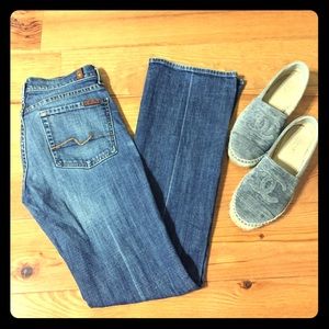 7 for all mankind bootcut jeans size 25