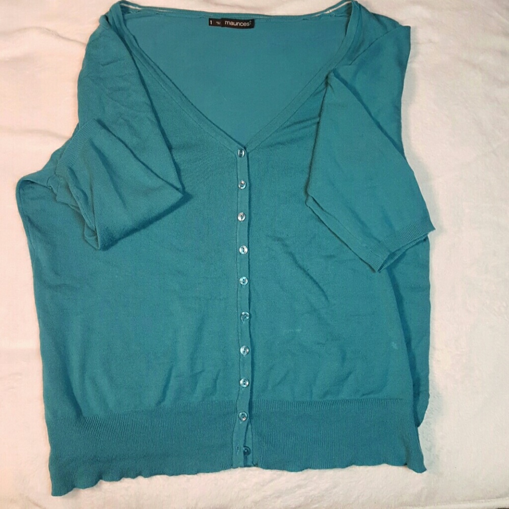 Teal cardigan