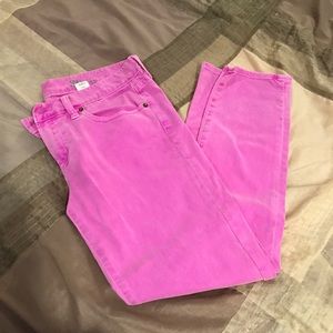 J.Crew Toothpick Jean in Neon Violet - Size 30