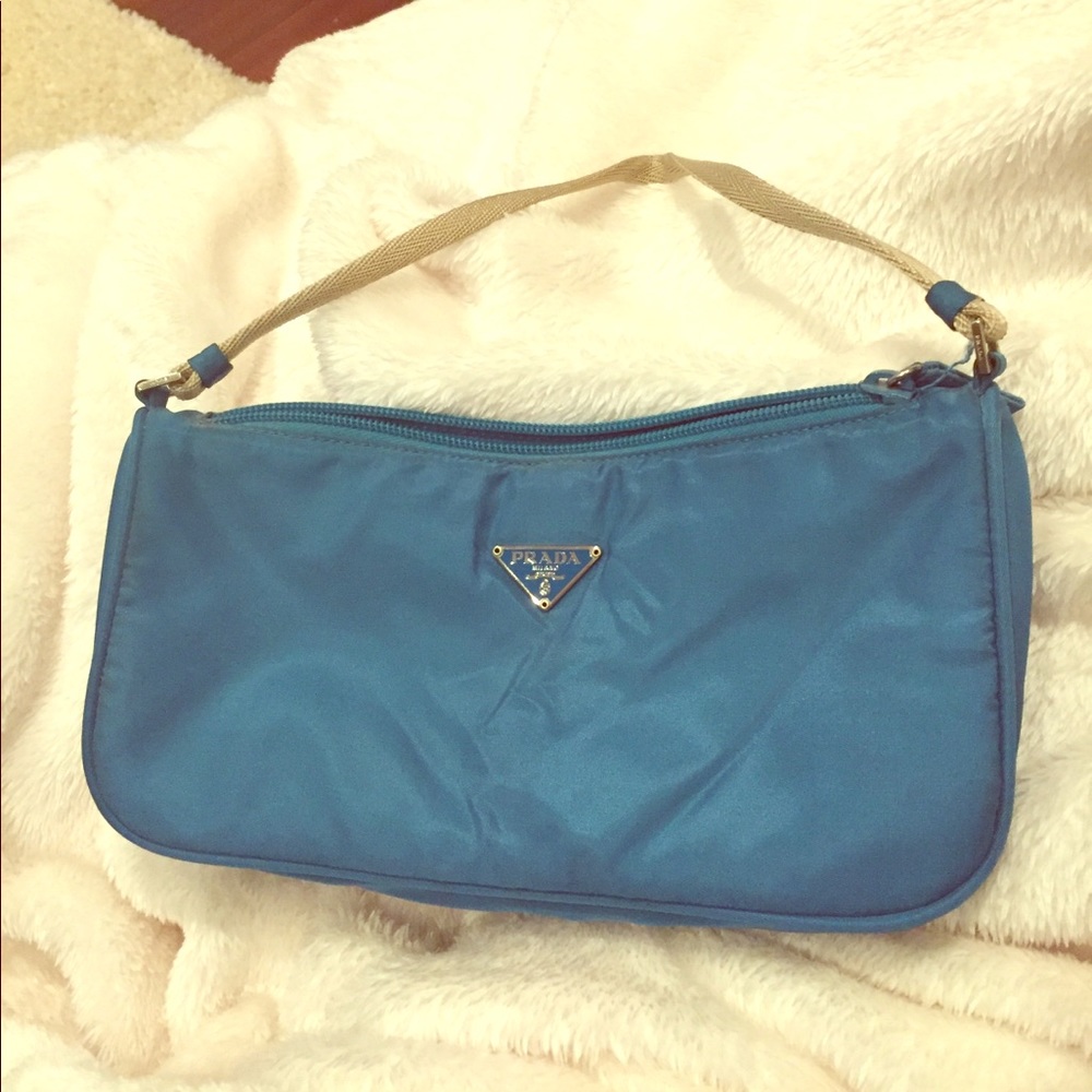 PRADA Milano dal 1913, small turquoise handbag