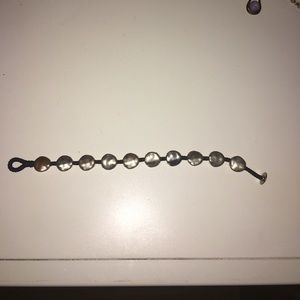 Black and silver bracelet