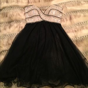 Beaded Strapless Dress