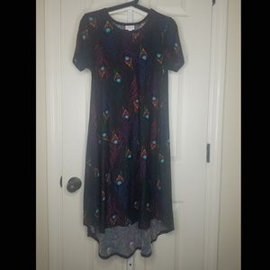 LuLaRoe XS Peacock Feather Carly