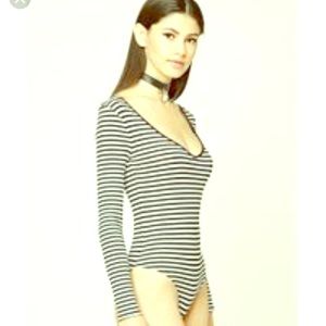 Striped Bodysuit