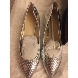 silver shoes nine west