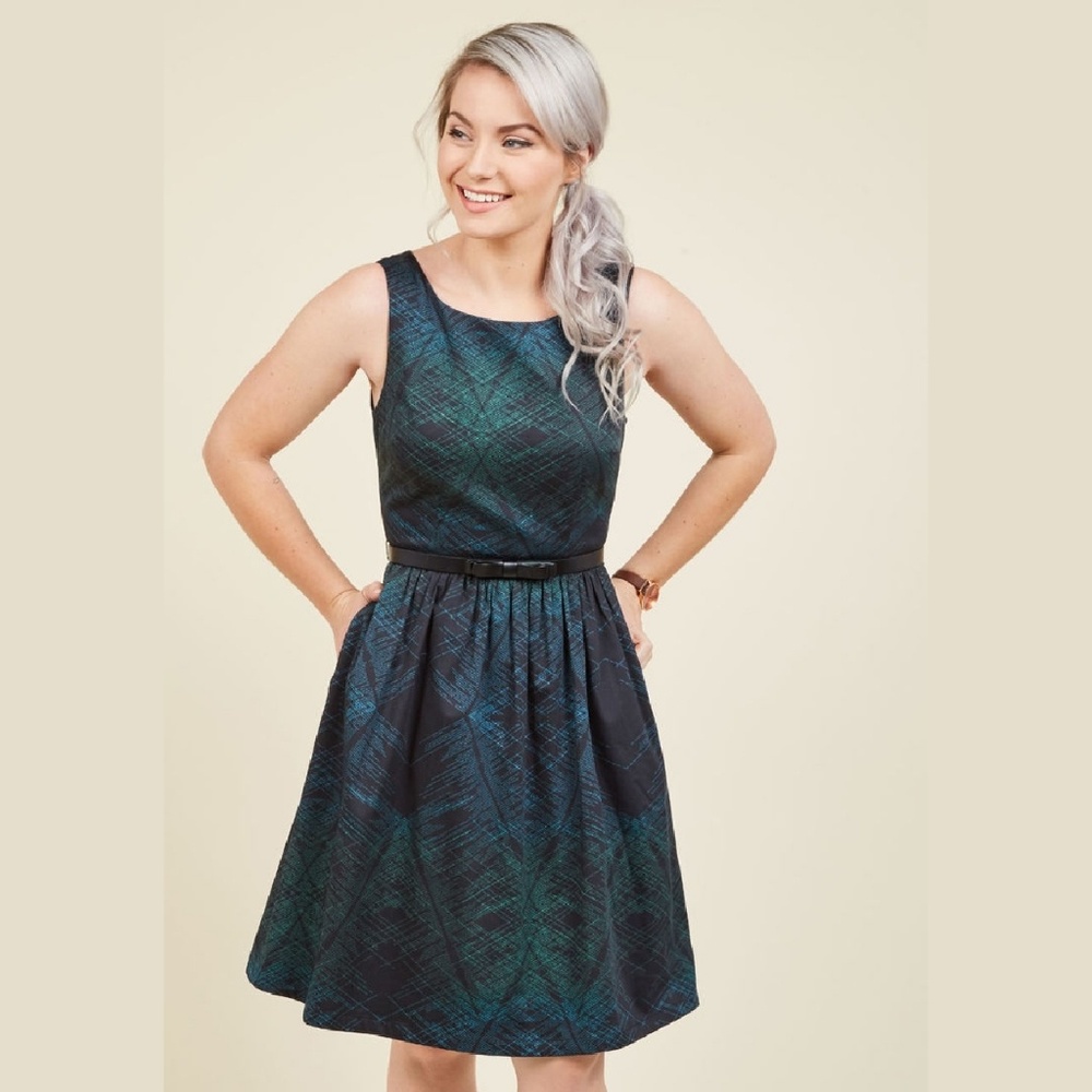 Modcloth Boatneck A Line Dress