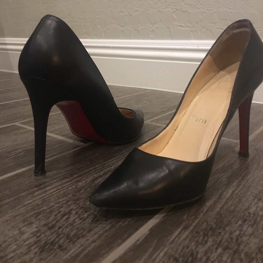 Christian Louboutin Black Pigalle 100s