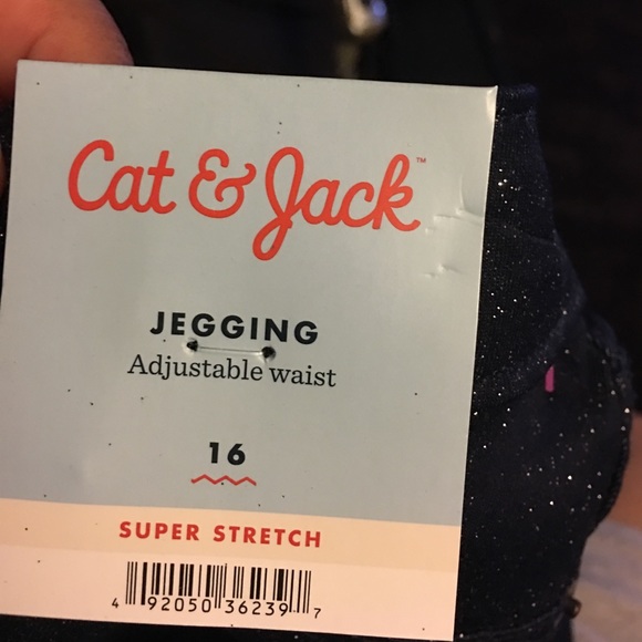 Nwt Cat & Jack Girl Jegging in Sparkle - Picture 2 of 8