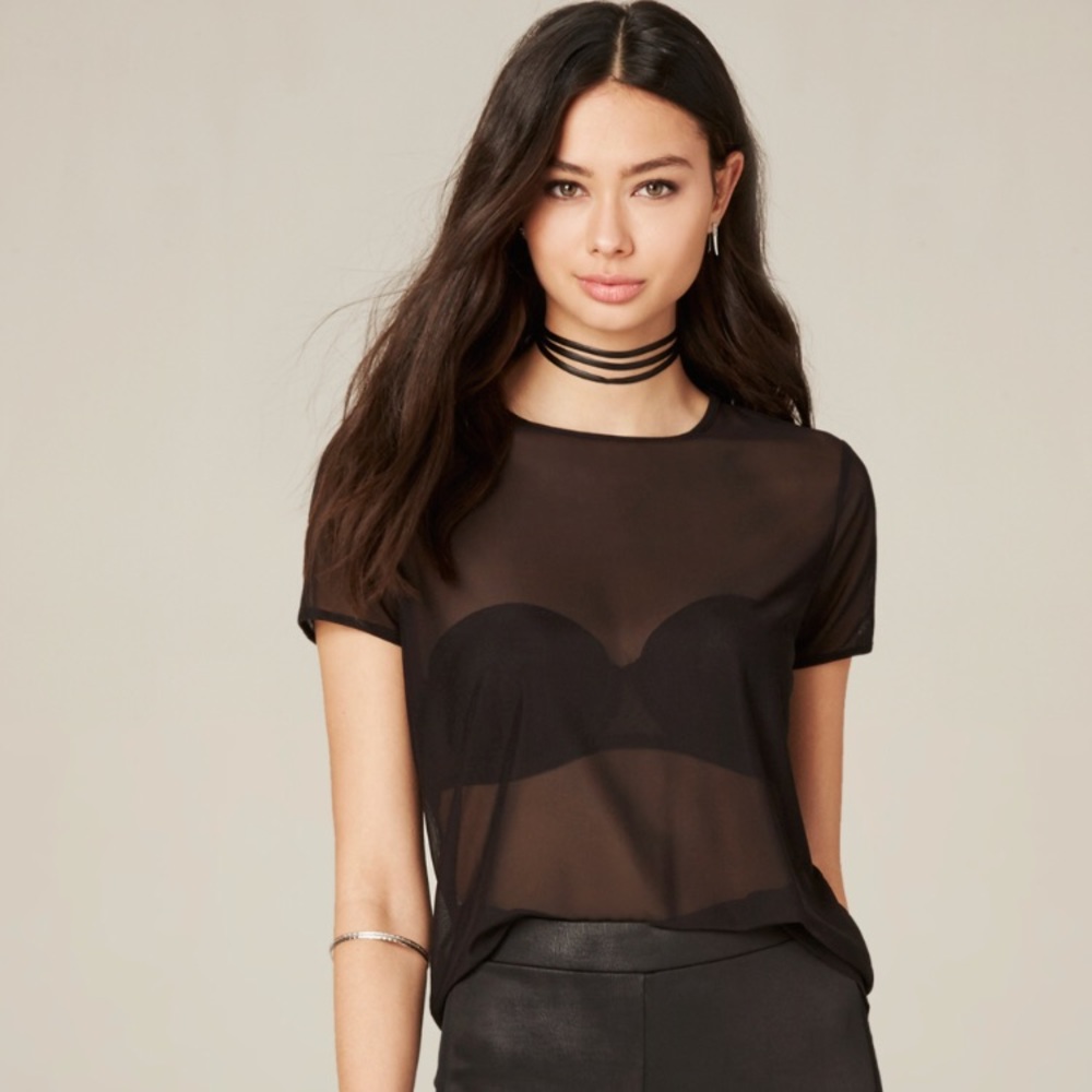 Mesh short sleeve tee