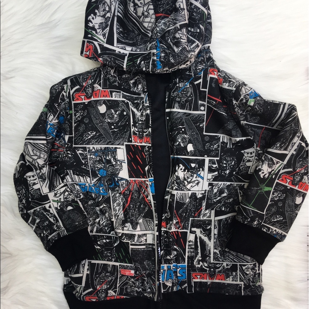 NWOT Star Wars Full Zip Reversible Hoodie