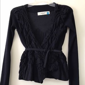 Anthropologie Sparrow XS Wrap Sweater