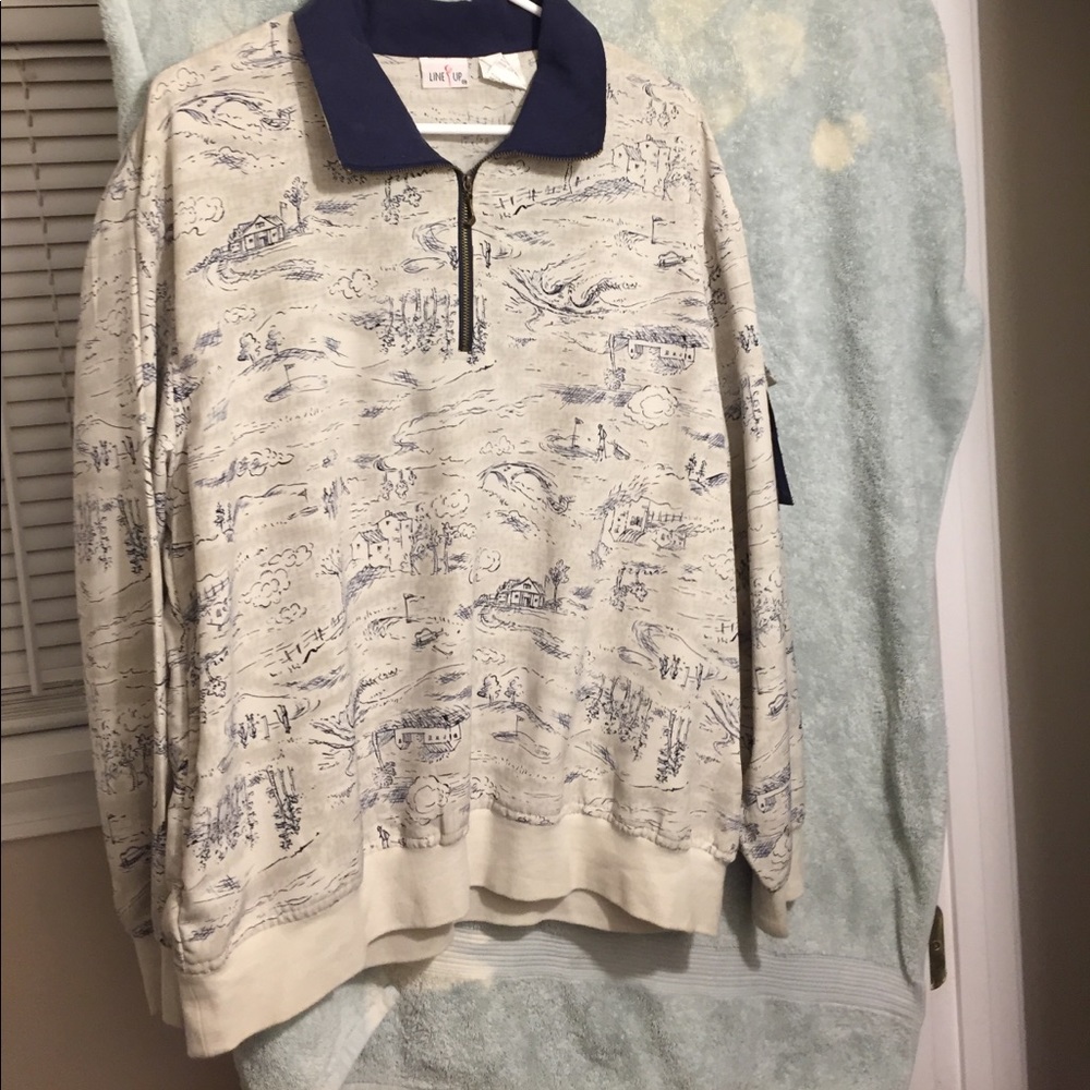 Vintage golf pullover