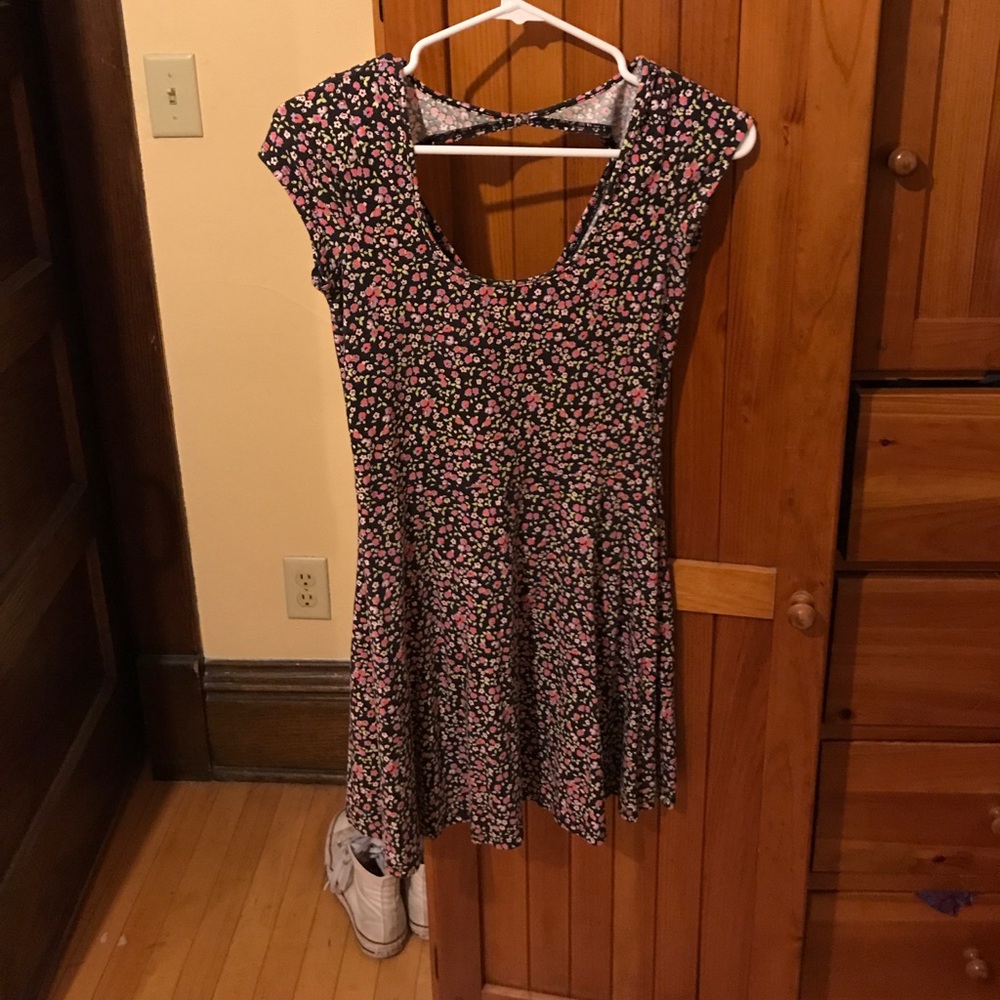 Open back floral dress