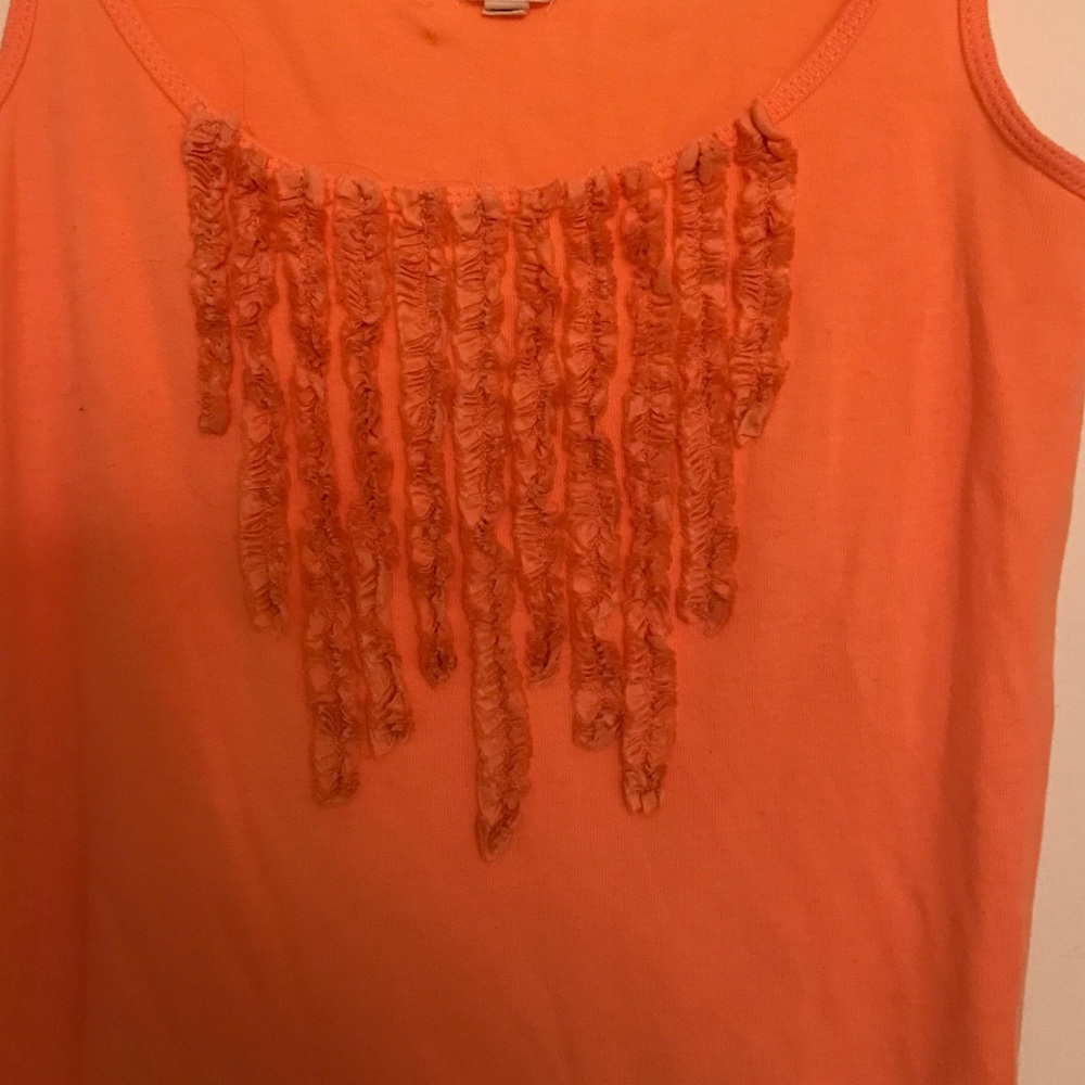J Crew Tank with Fun Ruffle Detailing - Picture 2 of 2