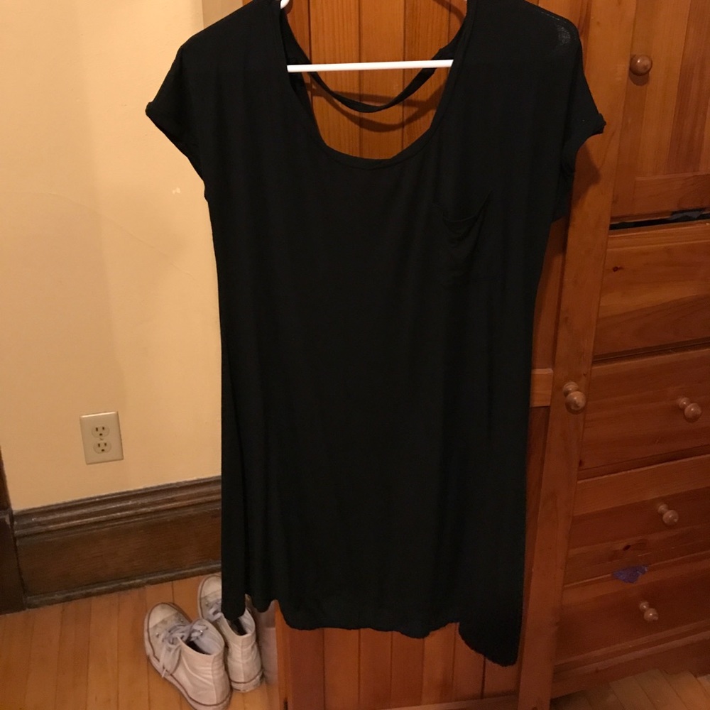 Black shift dress
