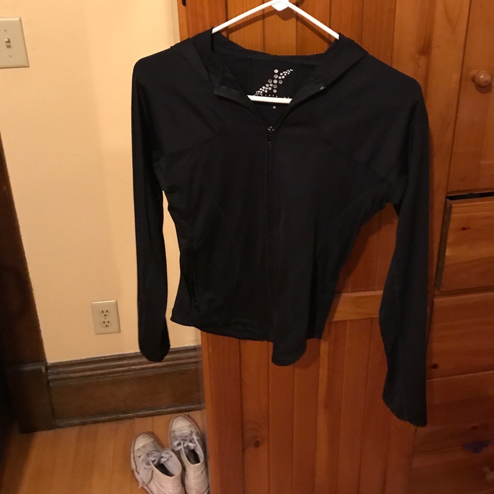 Black workout jacket