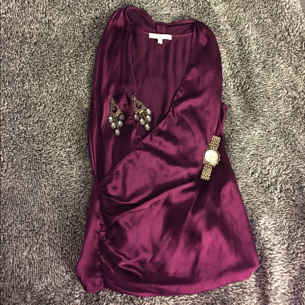 Adrienne Vittadini silk top M