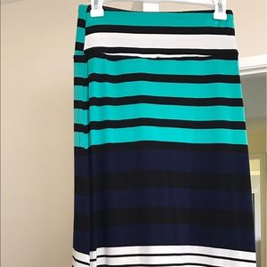 Target Mossimo Striped Maxi Skirt -- XS
