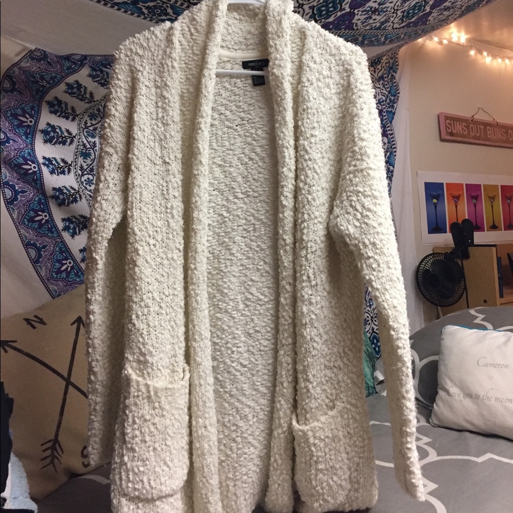 Cream cardigan