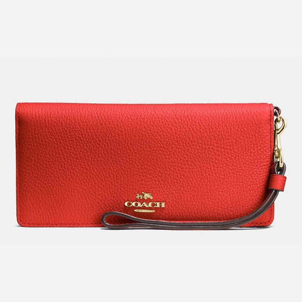 Coach Slim Wallet In Colorblock Leather 🦁