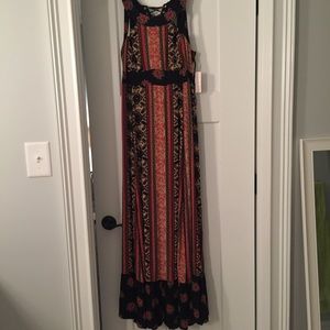 NWT Free People Lace-Up Back Maxi