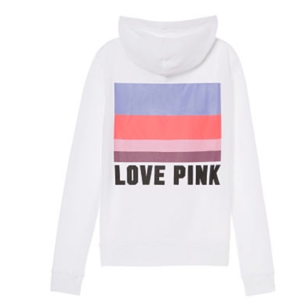 PINK Perfect Quarter Zip White
