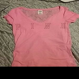 Victoria's Secret Pink brand v-neck tee shirt