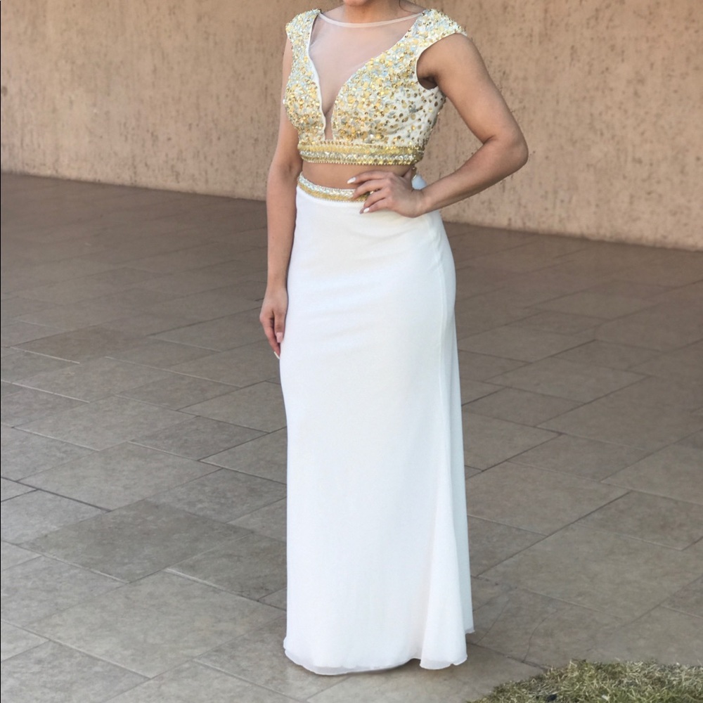 Jovani Off white dress