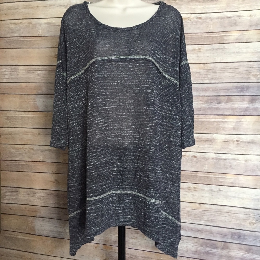 Cozy Plus Size Navy Tunic!