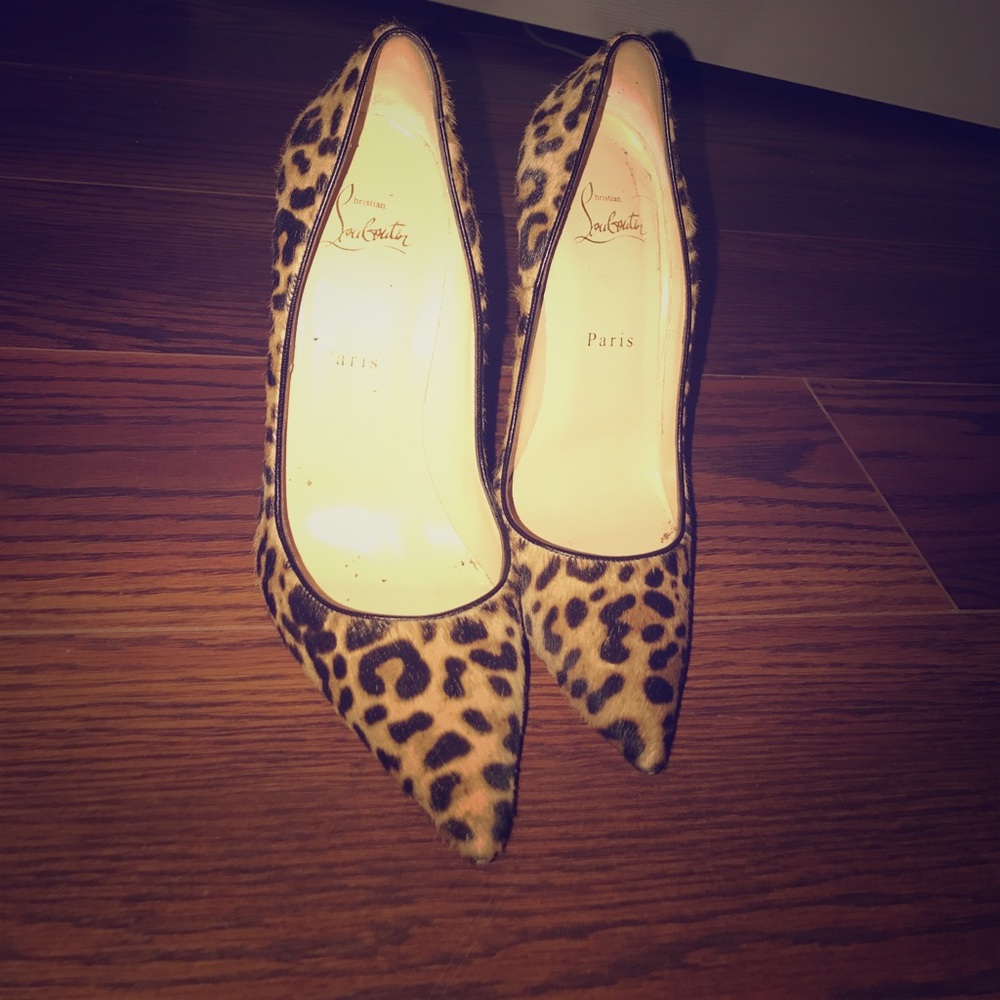 leopard christian louboutin